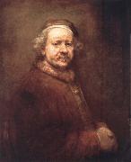 REMBRANDT Harmenszoon van Rijn Self-Portrait at the Age of 63,1669 oil painting on canvas